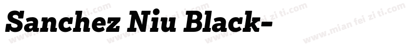 Sanchez Niu Black字体转换